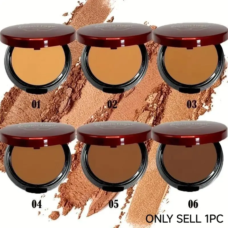 6 Color Waterproof Sweat-Resistant Contour Powder, Sculpting Powder, Face Powder, Matte Finishing Powder, Oil-Control Matte Finish, Flawless Buildable Coverage, Suitable for All Light Skin Tones, Portable Makeup Tool, Cosmetic