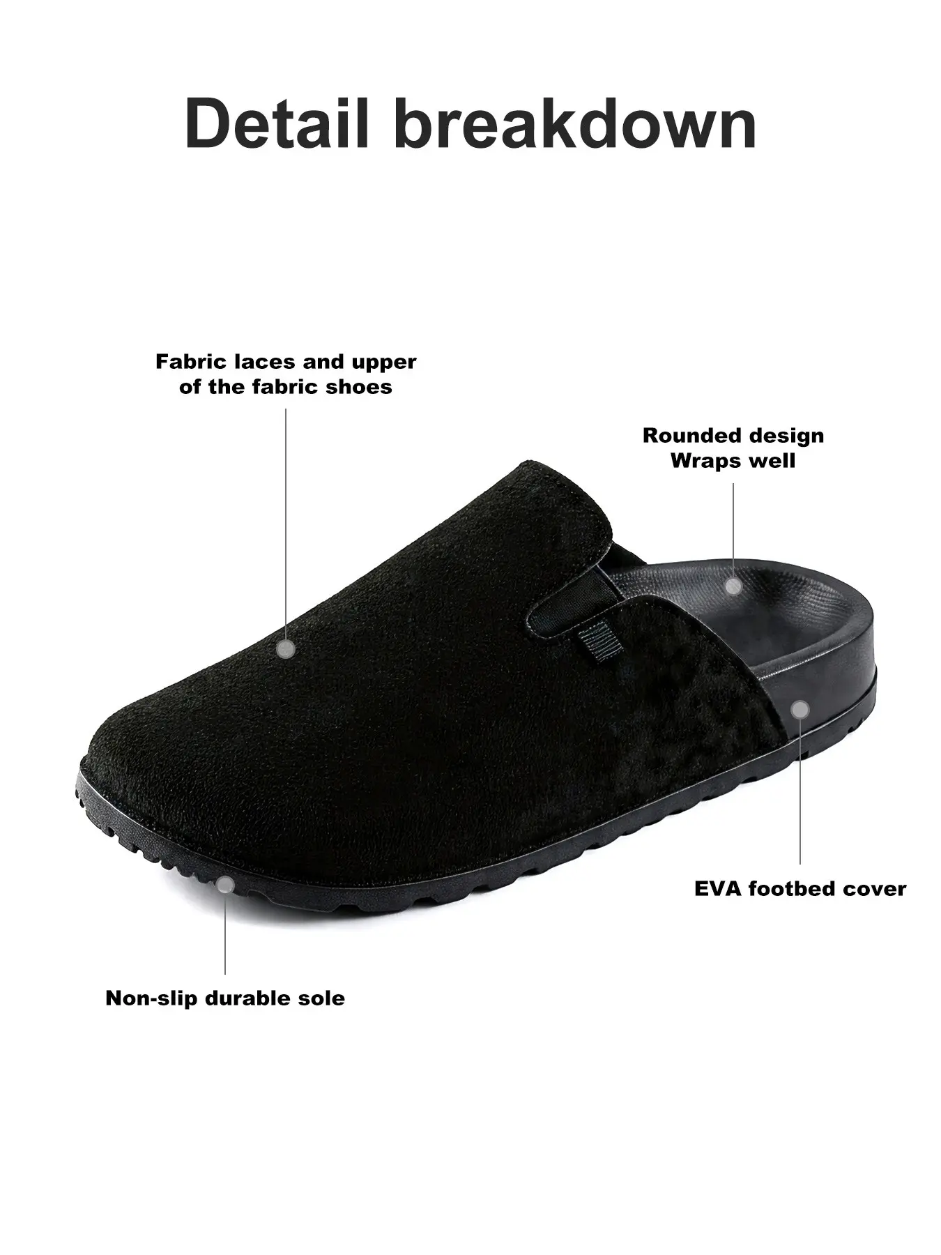 Vintage Suede Slip-On Mules for Women, Comfortable Eva Insole, Non-Slip Rubber Sole, Versatile Colors, All-Season Wear, Casual & Commute