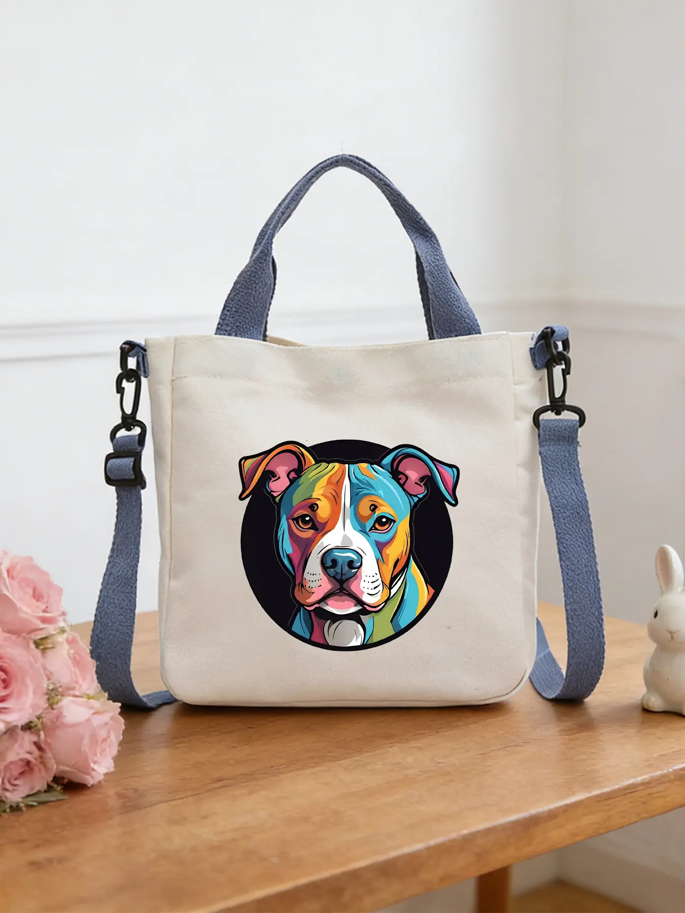 Color American Bully Pattern crossbody bags, shoulder bags, handheld shopping bags, cosmetic bags and tote bags, ideal for daily shopping and commuting, trendy fashion items and perfect gifts.