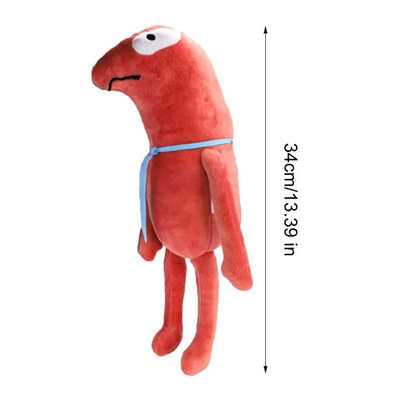 Smiling Friends Red Guy Plush Toy, Soft Meme Character Stuffed Doll, Cute Cartoon Plushie Gift for Fans & Kids