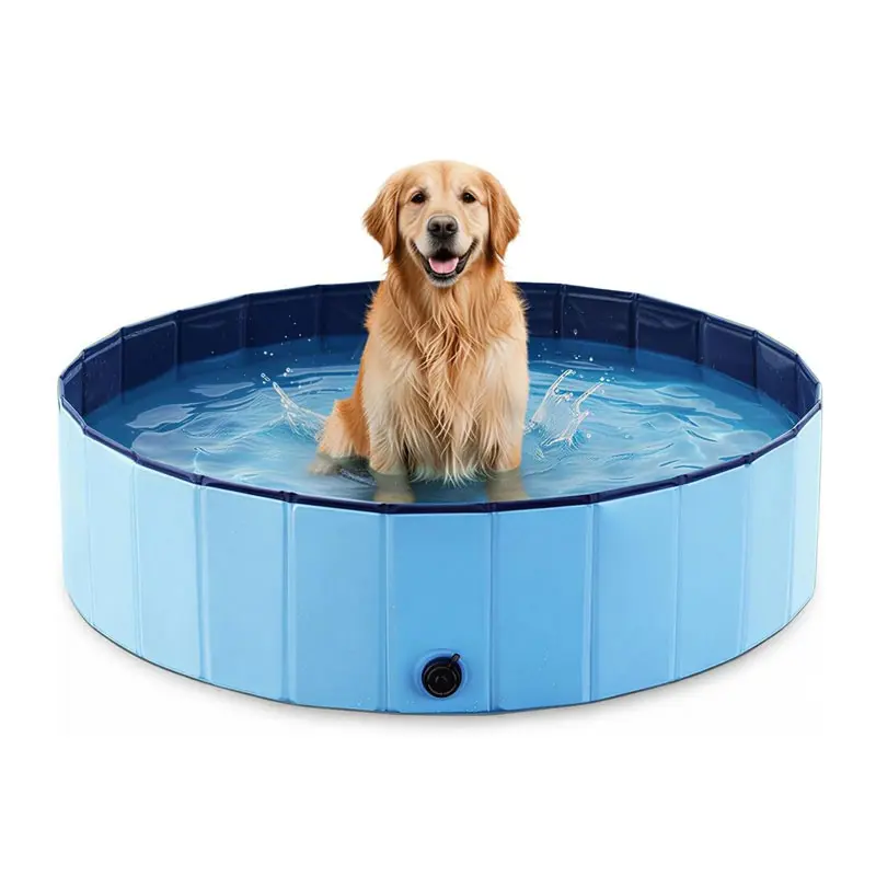 Pet Bath Tub Water Pool, PP Hollow Board Dog Shower Basin, Non-Slip Cat Litter Tray, Thick Durable Foldable Portable Pet Puppy Dog Water Pool