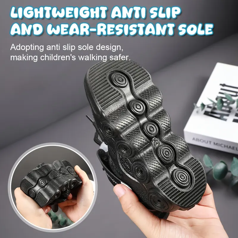 Girls' Fashionable Light-Up LED Casual Wear Trainers - EVA Soles, Non-Slip, Breathable PU & Fabric, All-Seasons, PVC-Free Round Toe Kids Sneakers