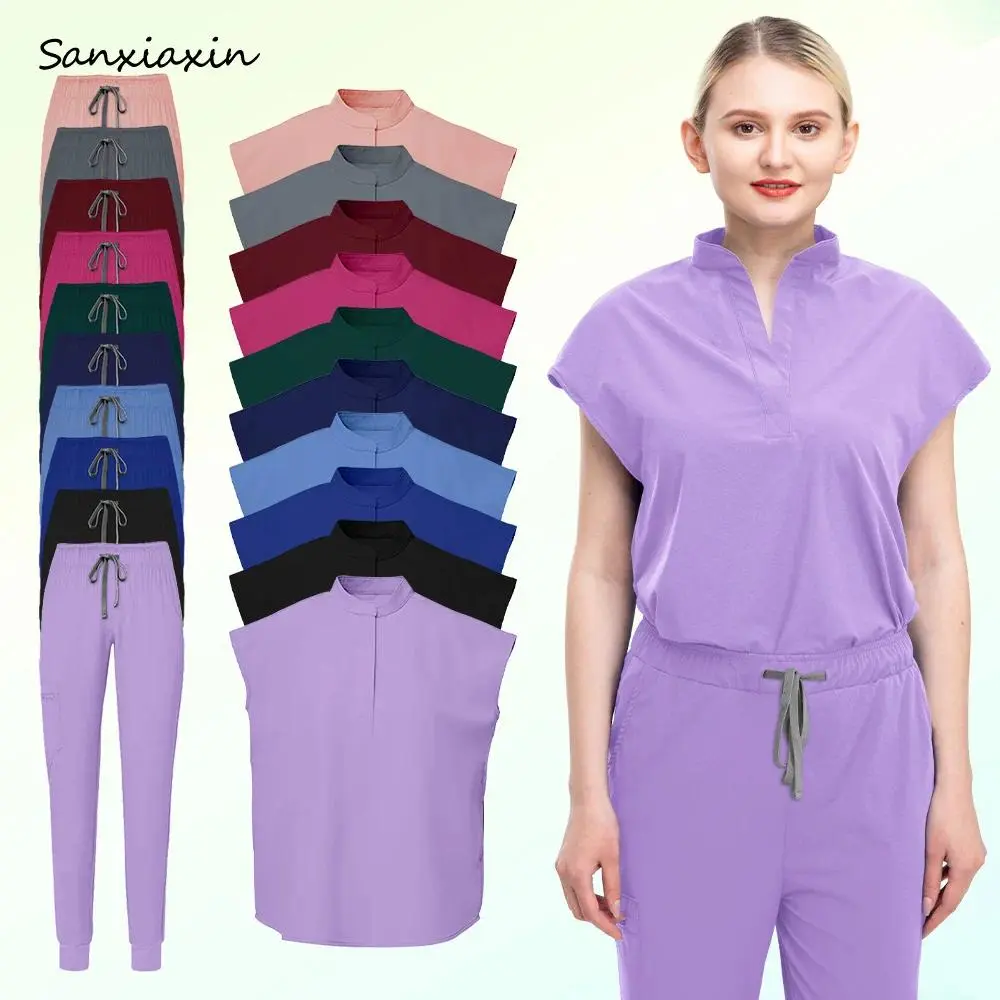 Men's Unisex Fit Medical Scrub Set - Pharmacist/Nursing/Dental Clinic Workwear, Pet Grooming Outfit, Medical Look, Multicolour Clothing Set