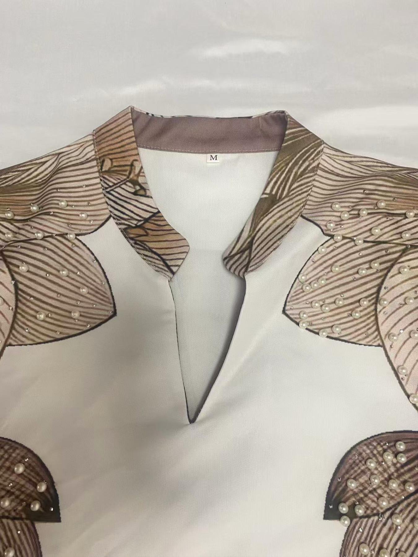 Women's Floral Pattern Long Dress, Floral Print Abaya, Elegant Modesty Long Sleeve Maxi Arabic Clothing, Ladies Islamic Clothing for Daily Wear