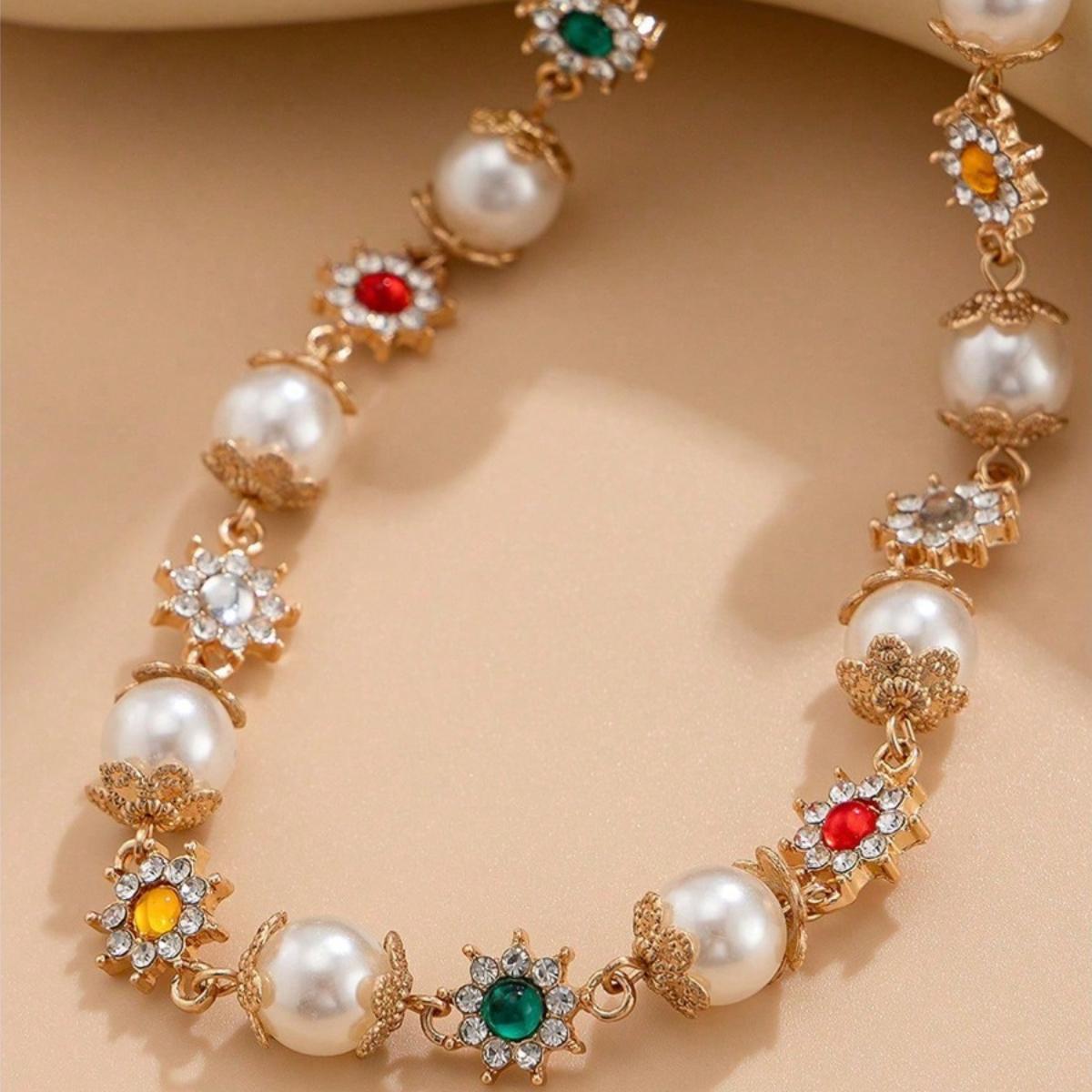 1 Shining Classic Elegant Geometric Beaded Necklace Perfect Fashion Jewelry Gift for Women's Daily Wear Vintage Luminescent Stainless Bell Pendant Steel Anime the Ring birthday festival ideal wedding bff friendship style