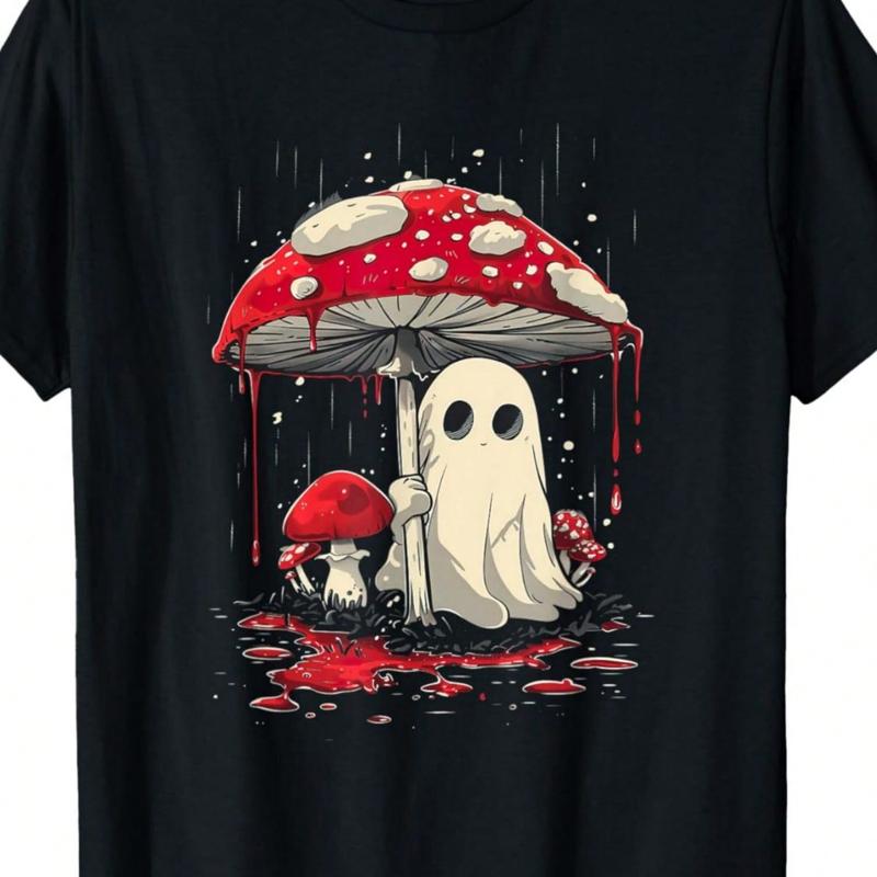 Halloween Shirt Ghost Mushroom Spooky T-Shirt