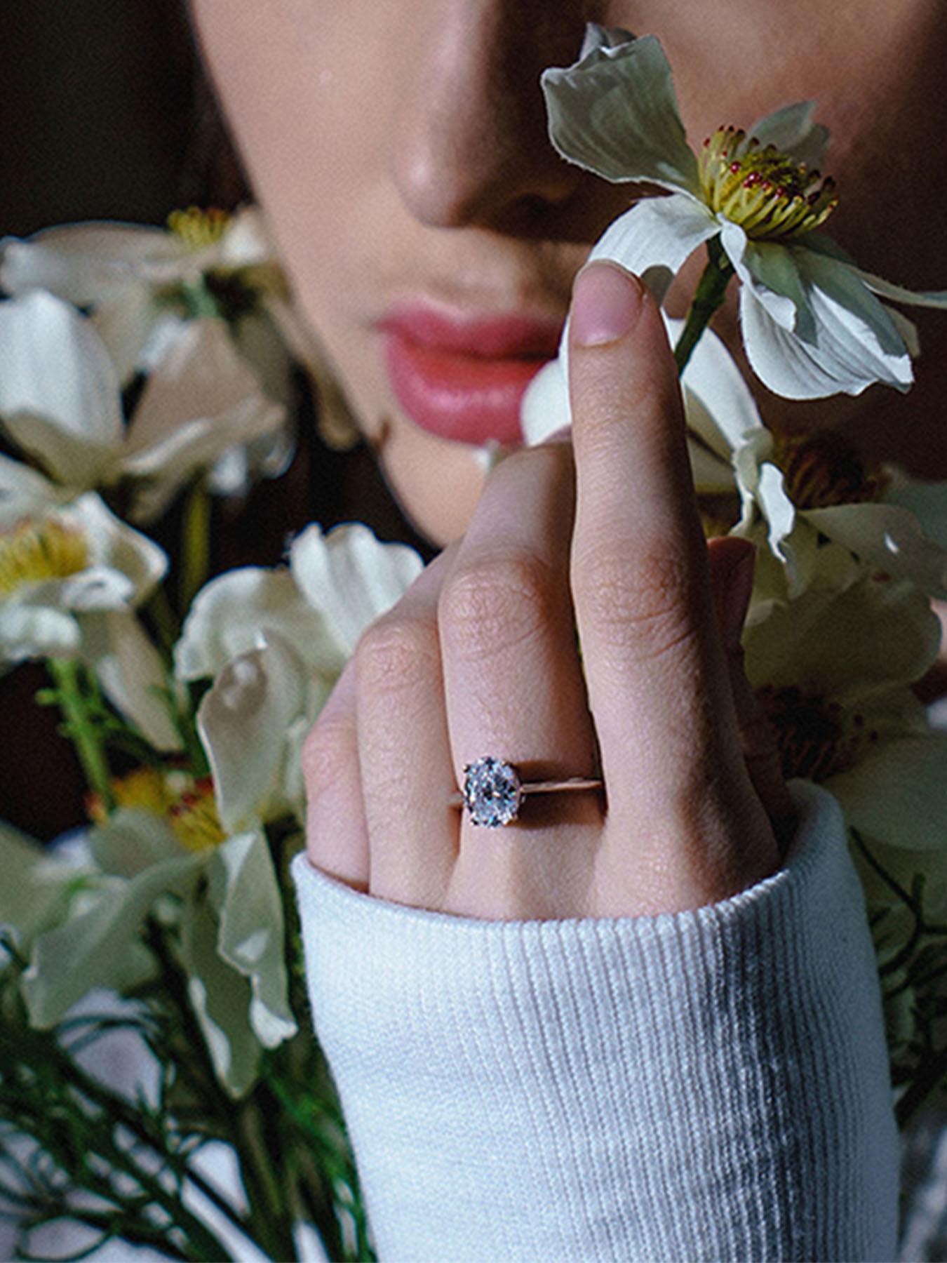 S925 Sterling Silver Synthetic Moissanite Ring, Oval Cut Ring, Engagement Ring, Wedding Jewelry, Fashion Jewelry Accessories for Women