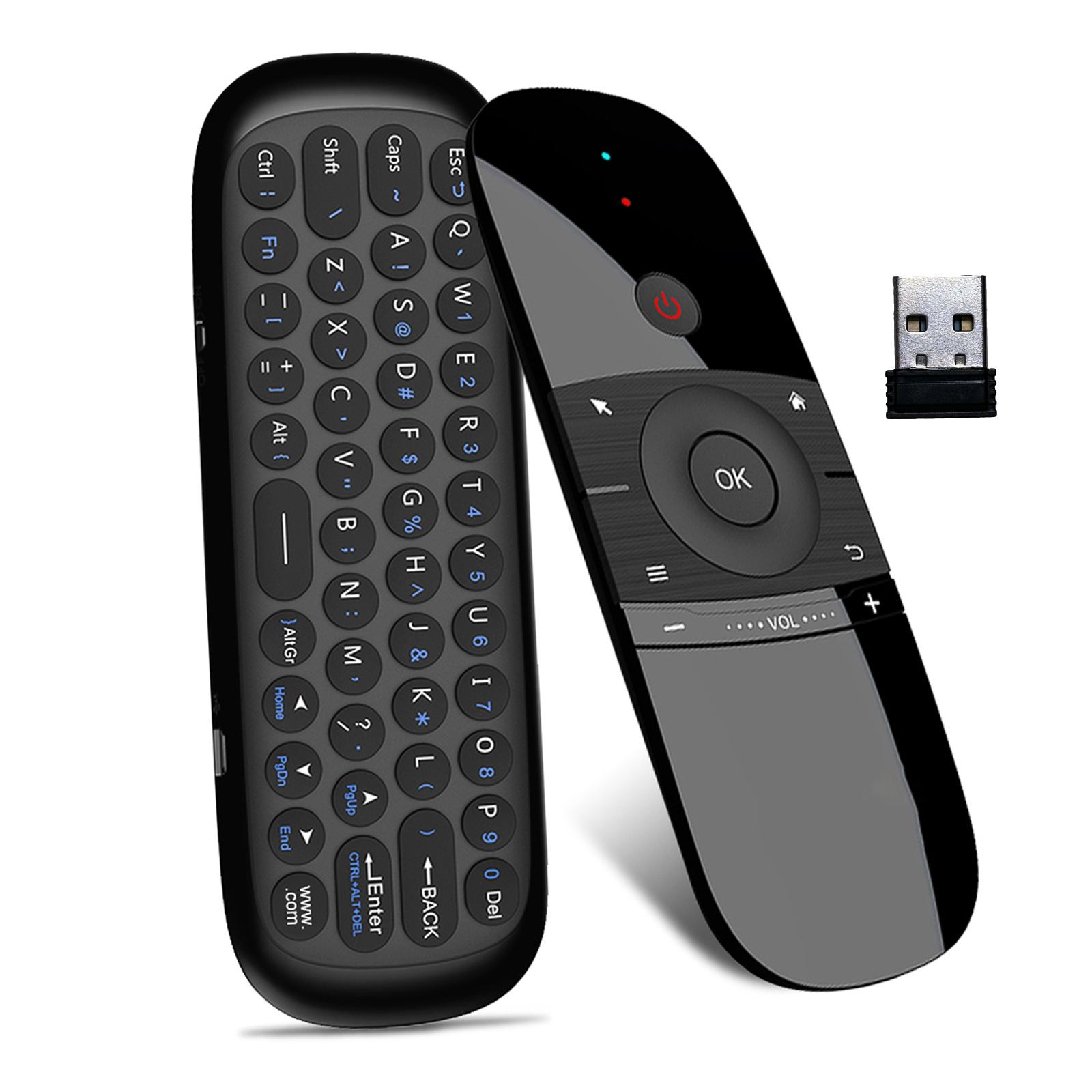 Wireless Remote Control for Nvidia Shield and Android TV, 2.4g Wireless Keyboard Mouse Controller for Projector Htpc PC, Not Support Samsung Lg Sony Tcl Tvs, Connection