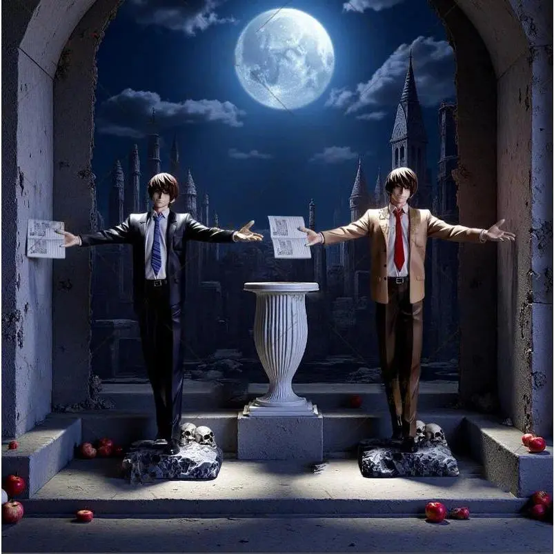 2026 Yagami Light Anime Figures Death Note Figure Collection Desk Ornament Toys Model 2 Colors Pvc Statue Custom Gifts