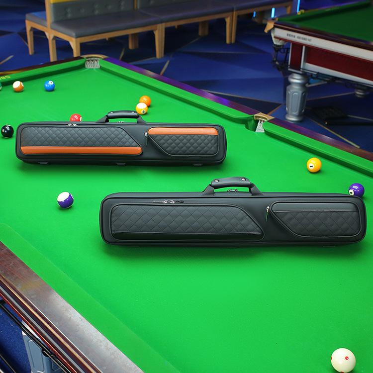 1/2 Billiard Cue Bag with Waterproof Cover, Nine-Ball 7-Hole Large Capacity Barrel Cue Bag, Stylish Billiard Cue Bag