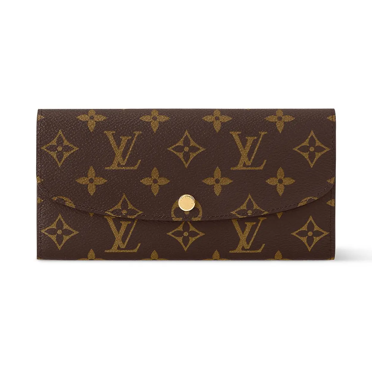 Louis Vuitton Emilie Monogram Coated Canvas and Leather Wallet for Women, Ballet Pink