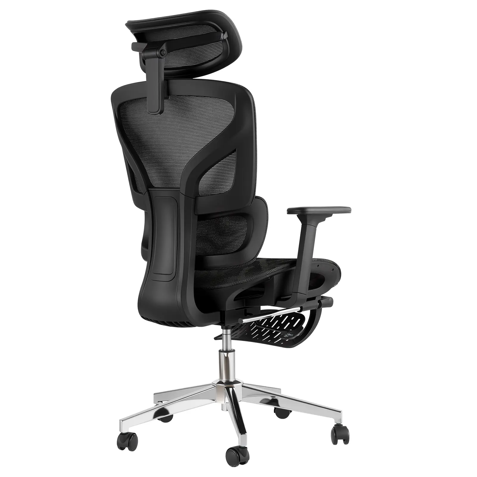 Garvee Ergonomic Office Chair - High Back Mesh, 4D Adjustable Armrests, Dynamic Lumbar Support, Retractable Footrest, Adjustable Headrest, 145° Recline, Silent Casters, 350lbs Capacity