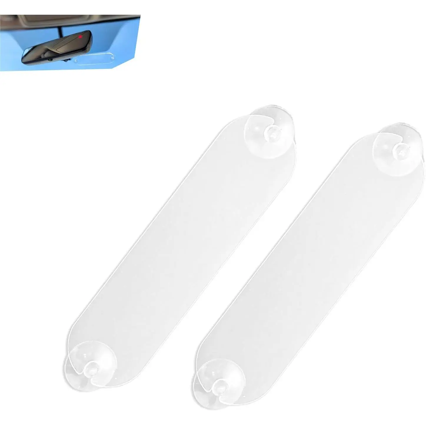 2 count EZ Pass Holders,  Toll Transponder Holder, Windshield Ipass Sticker Holder with  Suction Cups,  EZ Pass Mounting Strips for  Major Toll Passes