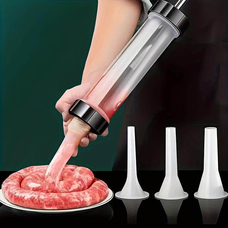 4pcs manual sausage stuffer household hand push sausage stuffing tool handmade sausage making machine