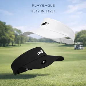 PLAYEAGLE Golf Visor Hat Lightweight Adjustable Sun Visor with Magnetic Ball Marker & Tee Holder