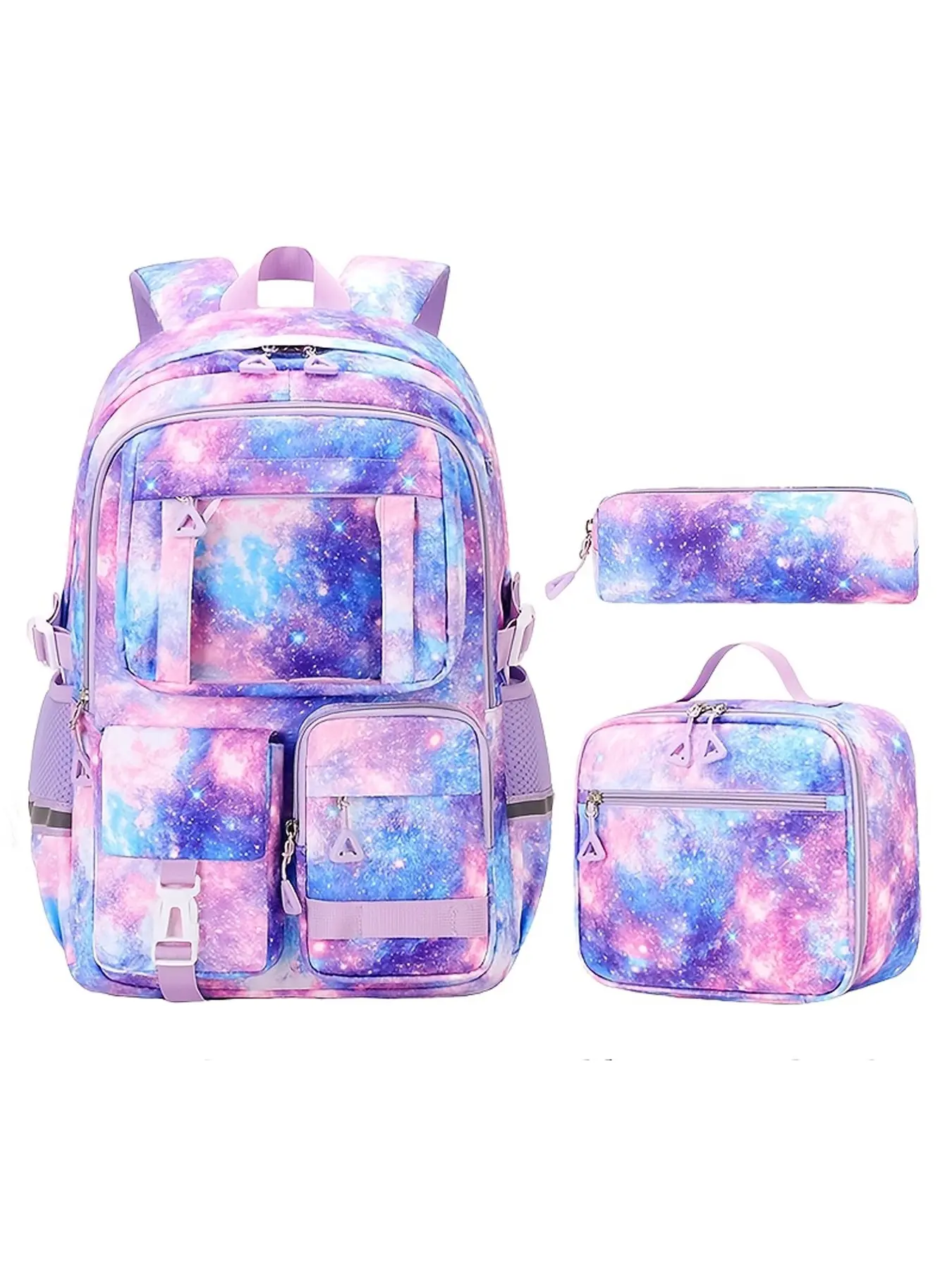 3pcs Daisy Casual Backpack Handbag Set, 15.6-Inch Laptop Backpack, Large Capacity, Beach Outdoor Camping Travel Bag, Campus Storage Bag