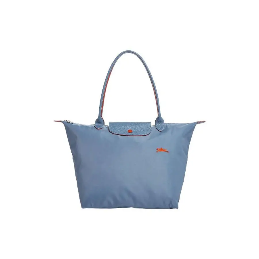 Longchamp Le Pliage 31 Nylon Tote Bag for Women, Zip Closure with Logo Print, Blue