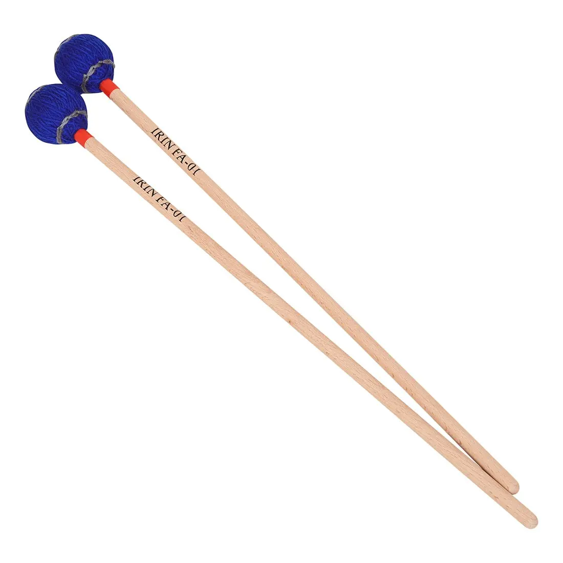 IRIN Marimba Mallets, Dual‑Color Yarn Wound Mallet with Maple Wood Handles, Multiple Hardness for Different Music Styles, Percussion