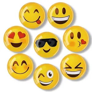 8pcs Happy Faces fridge magnets Refrigerator Magnet, Cute Decorative Magnets, Office Kitchen Magnets, Locker Magnets