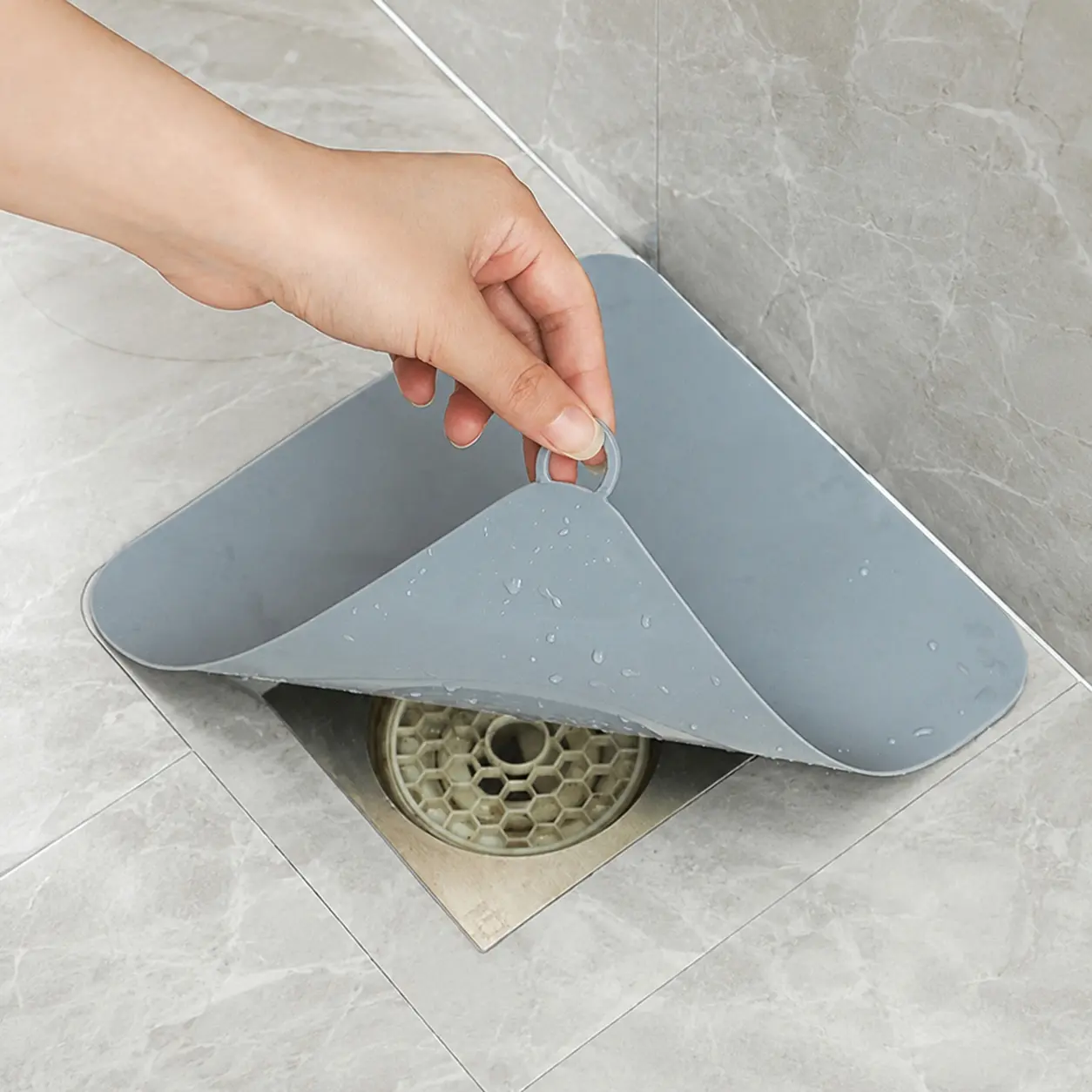 Silicone Shower Drain Cover, Bathroom Accessory, Bathroom Kitchen Sink Stopper, Odor & Insect Proof Plug, Anti-Slip Waterproof Seal, Easy Clean Removable Design for Home Bath Upgrade, Anti-Clog Drain Protector
