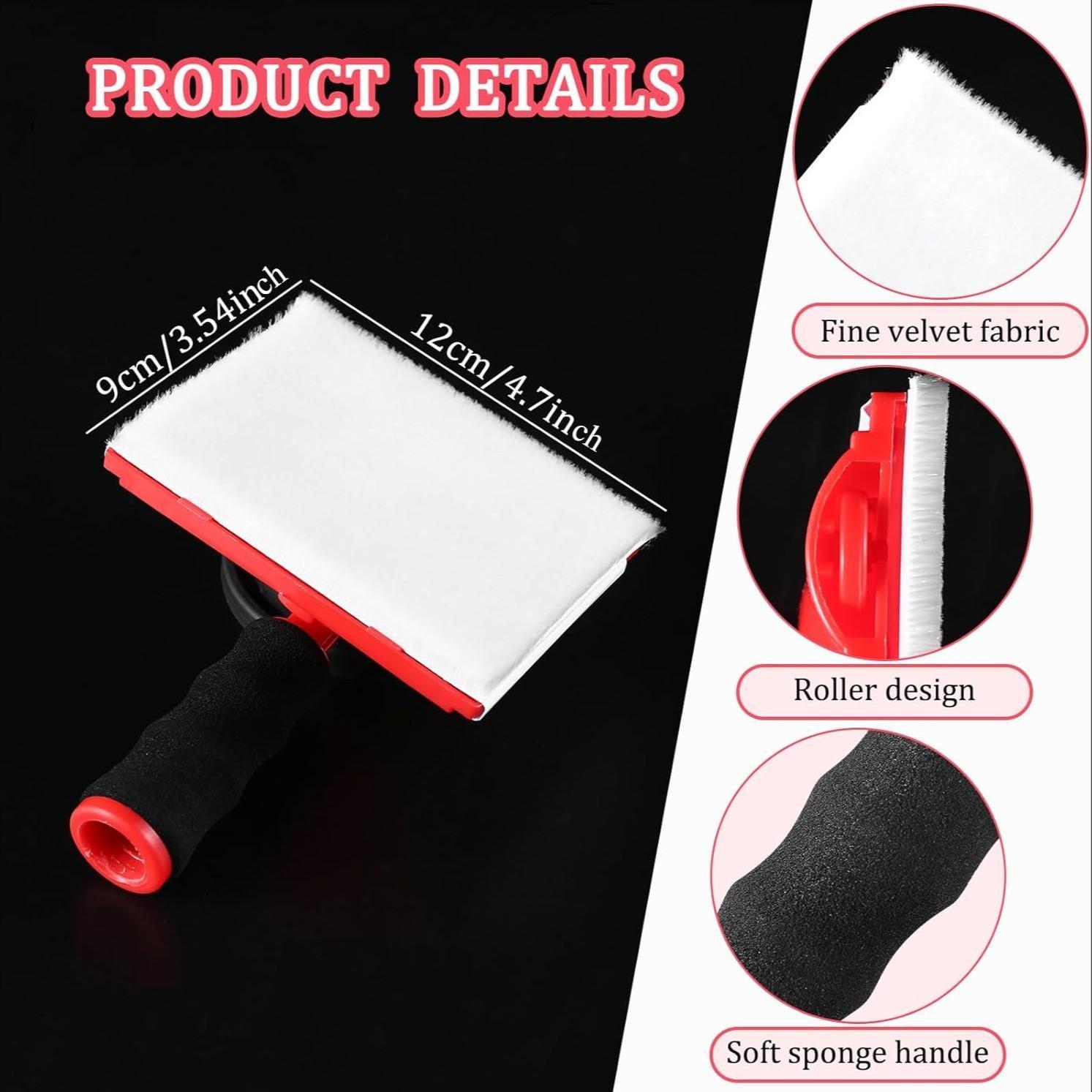 Adjustable Paint Edge Tool, 1 Set 6-segment Threaded Extension Paint Edge Tool with 2 Replacement Pads, Paint Supplies & Tools for Home