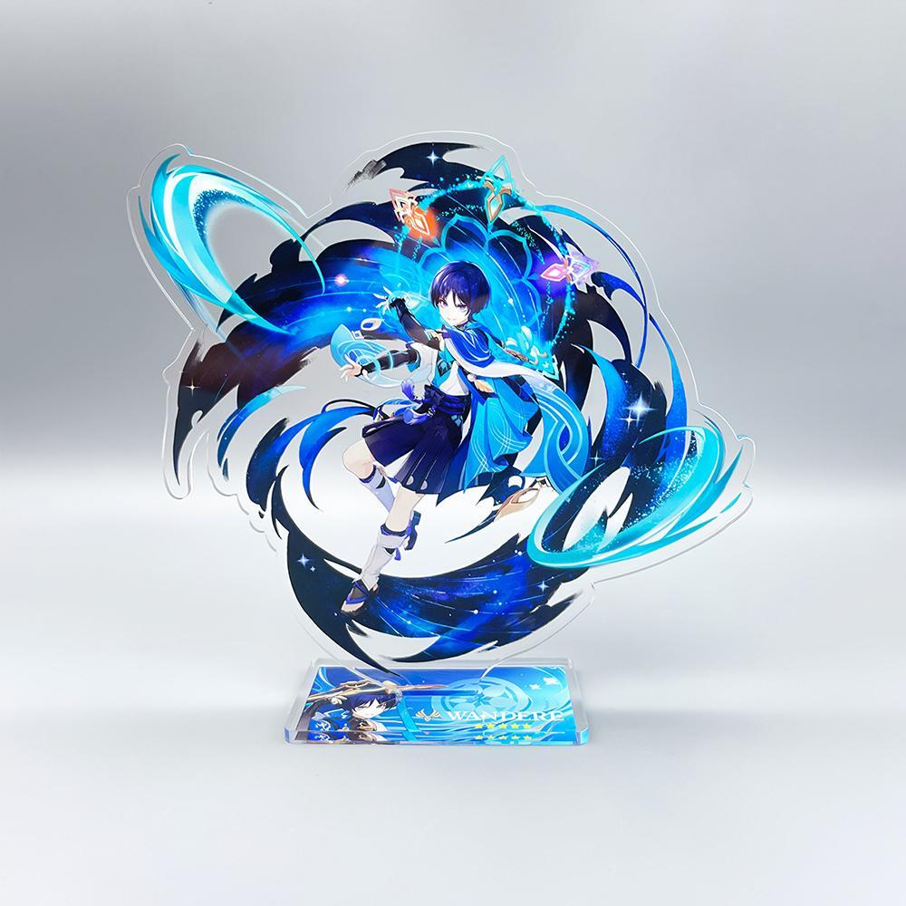 Flins Durin Mavuika Citlali Zibai Columbina Xiao Arlecchino Acrylic Anime Model Furina Collect Desktop Decoration Keychains Gift