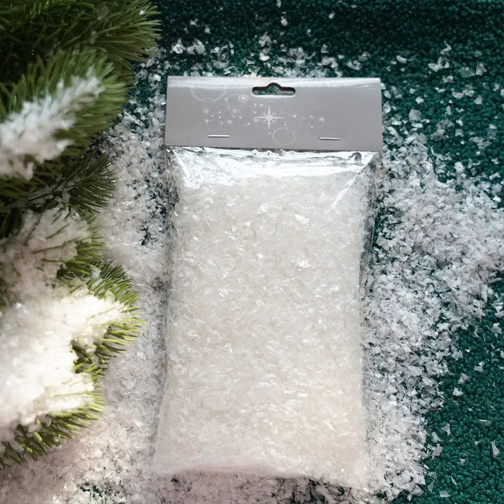(60g/pack) Simulated Snow Powder, Artificial Snow Landscape Decoration, Christmas Tree Decor, Winter Party, Wedding DIY, Xmas Celebration