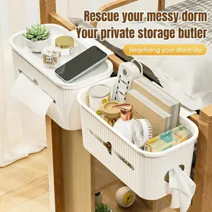 Bedside Hanging Basket, No Drilling Design, Easy Access, Ideal for Dorms, Rentals, Hospitals, Elderly Care, Student Life