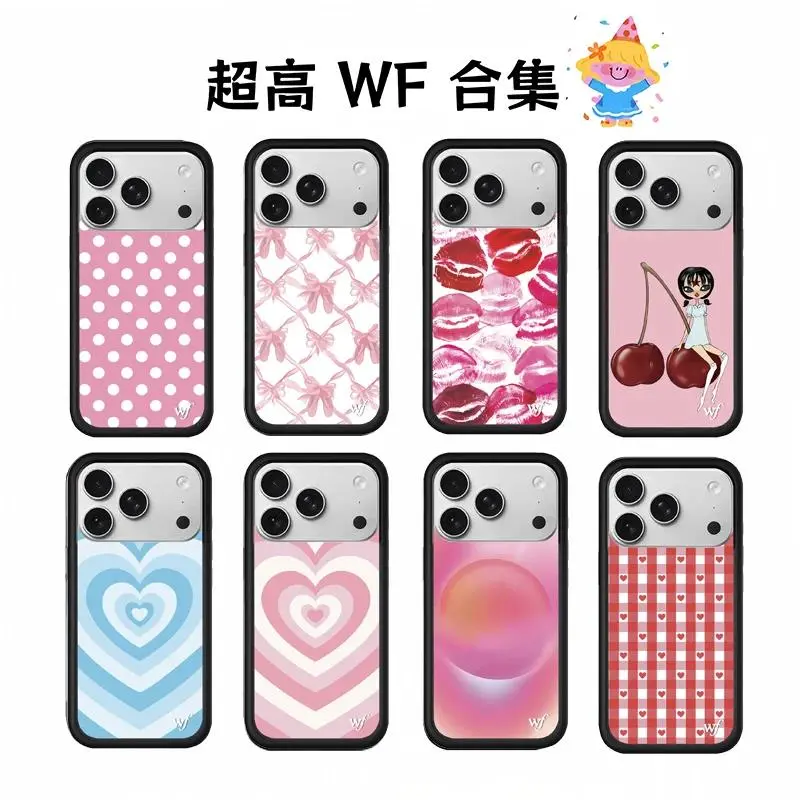 Wildflower Cherry Polka Dot 3D Cute Pink Phone Case for iPhone 17/16/15/14/13/12 Pro Max Plus & iPhone 11, Smartphone Cellphone Handheld Devices Accessories
