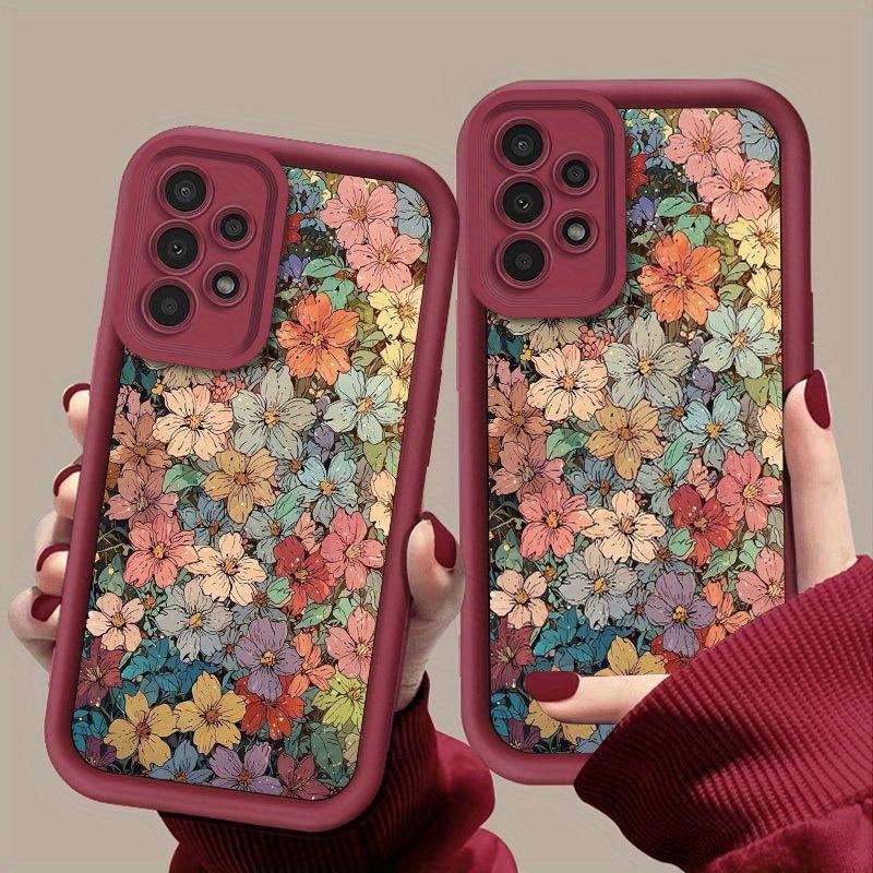 Vintage National Style Floral Fashion Personalized Phone Case for Samsung Galaxy S26 S25 S24 S23 S22 S21 Fe Plus Ultra A13 A14 A15 A16 A17 A33 A34 A35 A36 A52 A53 A54 Note20
