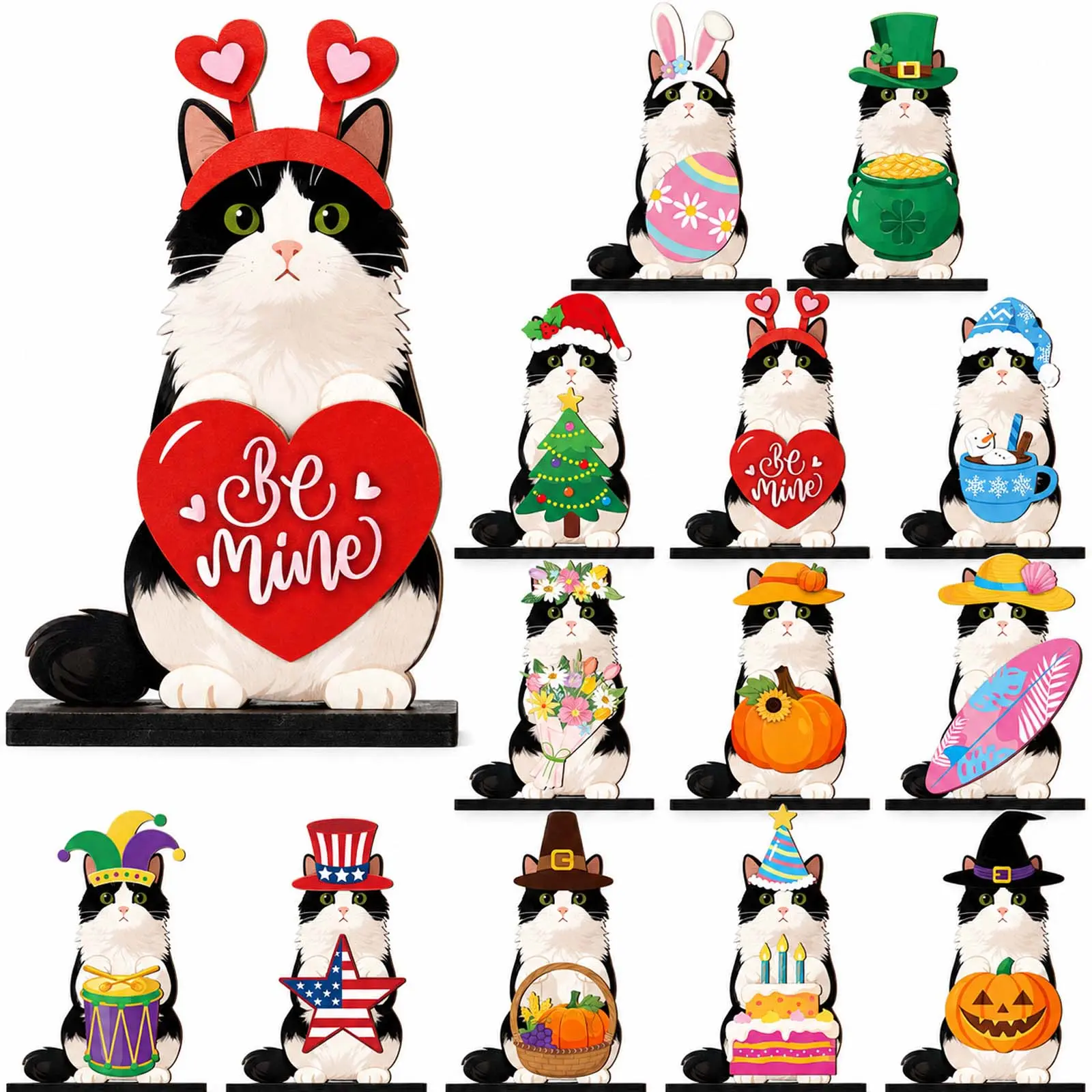 New Interchangeable Wooden Animal Decor