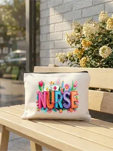 Nurse-themed storage bag with compartments, can hold stethoscope and first aid kit, multifunctional travel and office storage box, suitable for nurses, first aid kits, medical emergency box organization, outdoor home medicine and pill storage bag