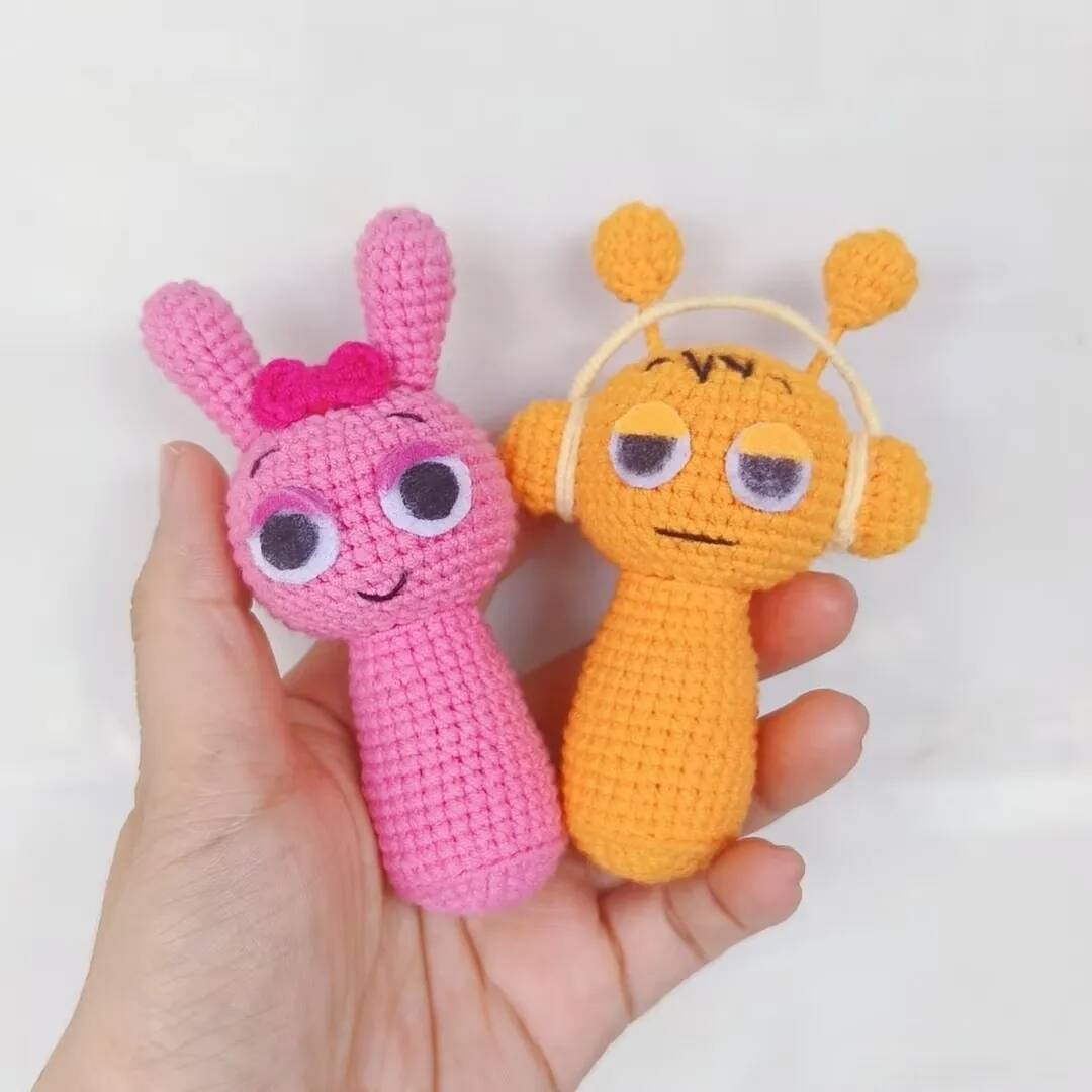 New Sprunki Plush Toy Pinki Sprunki Oren Doll Plushie Wenda Sprunki Crochet Doll Soft Toy Stuffed Animal Birthday Gift