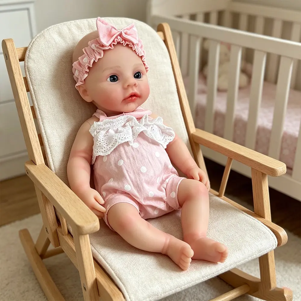 Baby Dolls, 12 inch Realistic Cute Soft Silicone Body Baby Doll Real Life Baby Dolls with Clothes for 3+ Year Old Girls Gifts, Pretend Play, Collection
