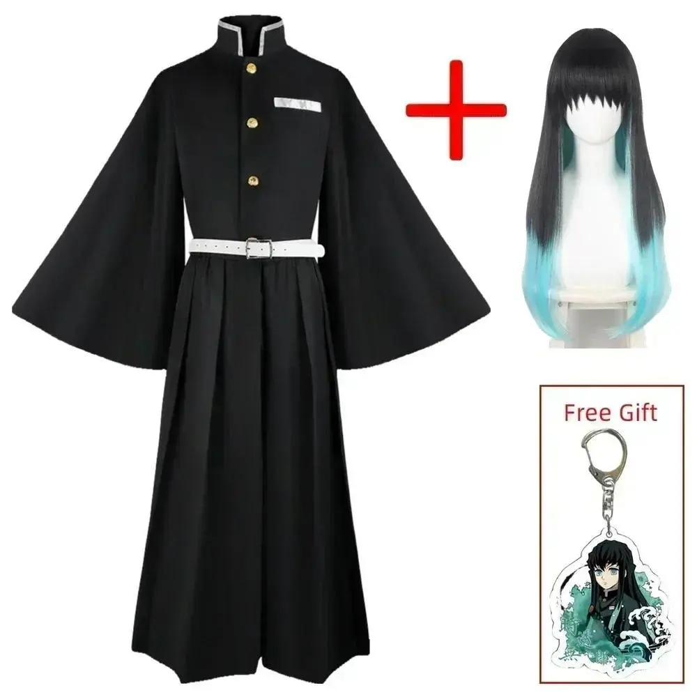 Aime Tokitou Muichirou Cosplay Kostuum Demon Doder Cosplay Kimetsu   Yaiba Kisatsutai Uniform Pruik Halloween Kostuum Voor Vrouw