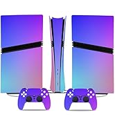 Console Skin for PS5 Slim, Vinyl Decal Cover Wrap for Digital Edition Controller (Pink)