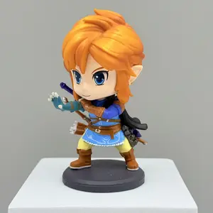 Zelda Legend Q Version Link Model, Kingdom Hearts Sky Sword Anime Collectible Figure, Boxed Handmade Toy, Perfect Gift for Fans