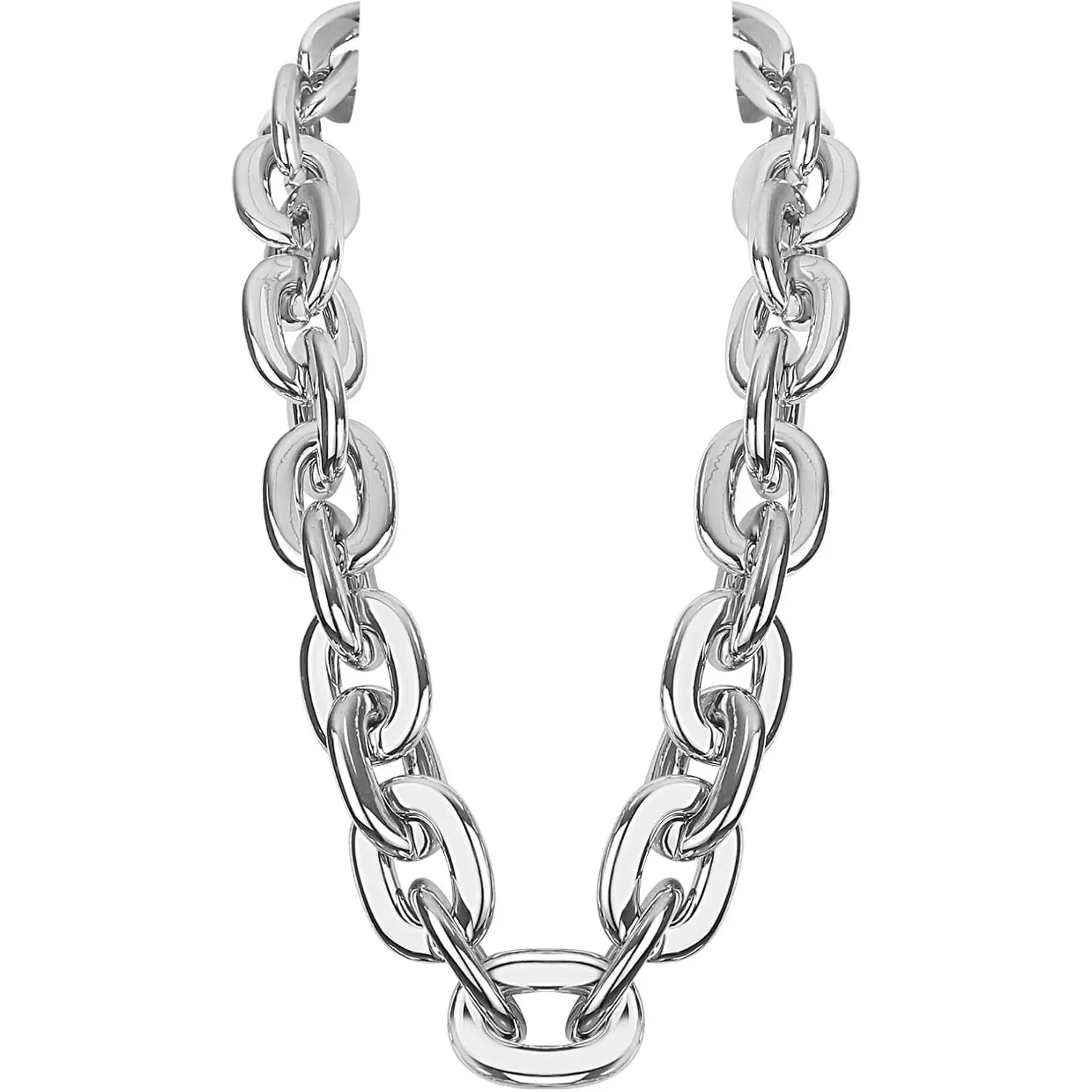 -hop Rapper Big Chunky Chain: Plastic   Necklace Party Halloween Accessory Costume decorations for Men