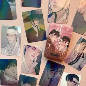55 Pcs/set Wild Painting Laser LOMO Cards Korean Comic Peripheral Yin Shengho Baek Na-kyum Three-inch  Flash HD Photocard
