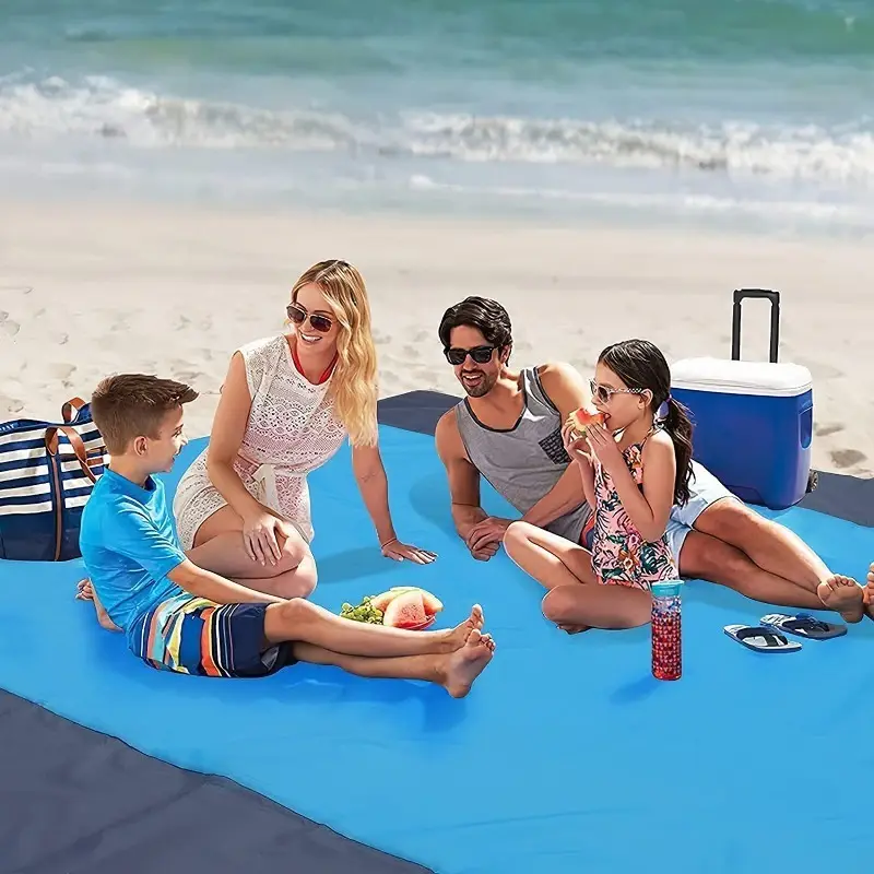 Trendy Checkered Picnic Mat, Aesthetic Foldable Pocket Size Ground Blanket for Outdoor Travel, Beach and Camping, Foldable Fit