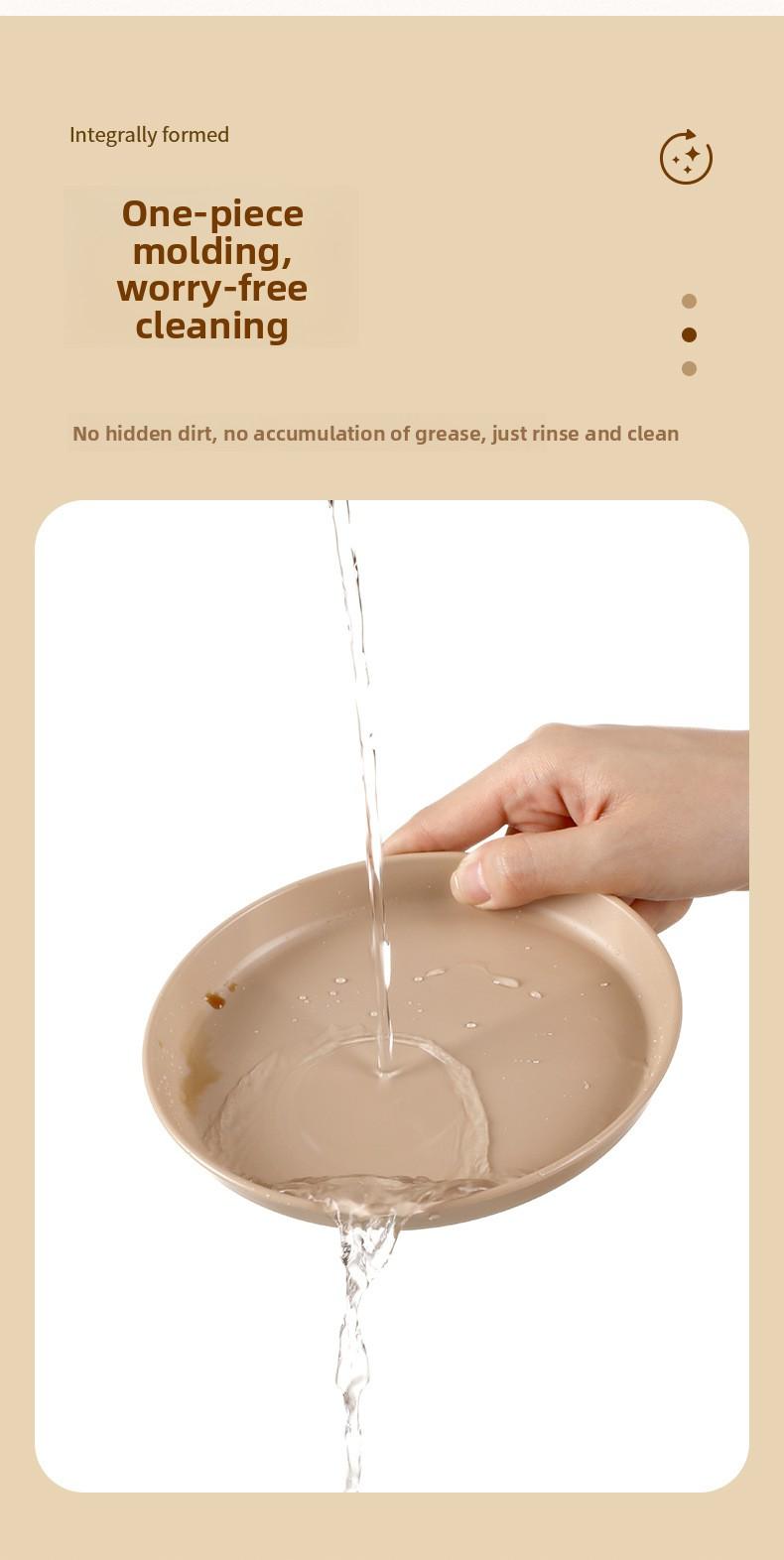 FaSoLa Japanese-style bone dish for home use, a waste dish for bones, plastic snack tray