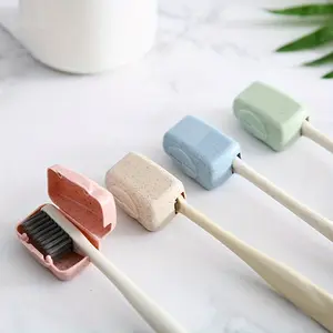 (4-Pack) Toothbrush Protection Covers, Portable Toothbrush Case Set, Travel, Camping, Bathroom Use, Home Toothbrush Packaging