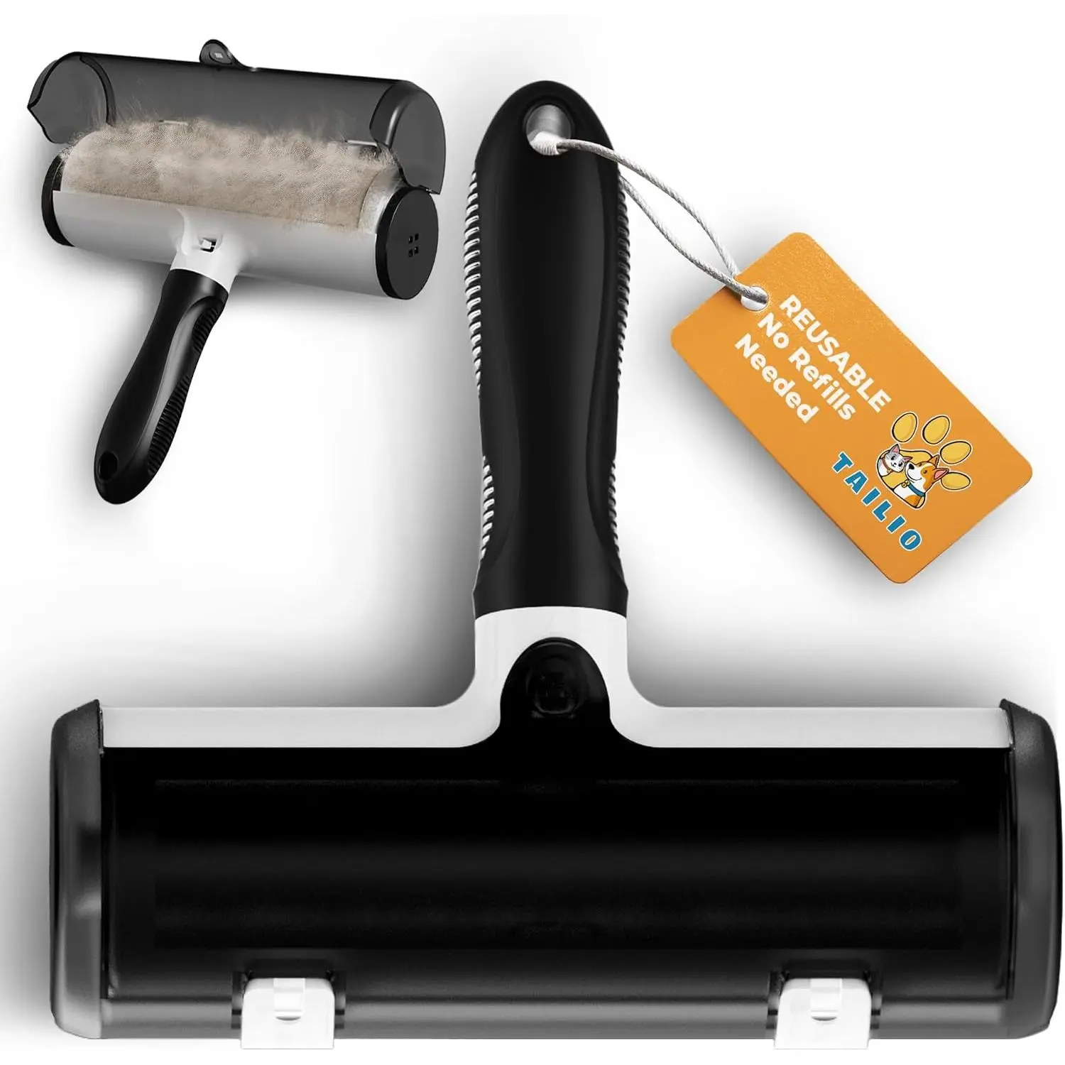 Reusable Pet Hair Remover Roller - Easy Cleanup, Removes Hair for Dogs, Cats, Furniture and Clothing