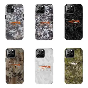 Digital Camo Sitka Phone Case – Sitka Snow Camo Phone Case – Mossy Oak-Style Camo Phone Case – Compatible with iPhone 11–17 Pro Max/Plus Series and Samsung Galaxy S23–25 Series