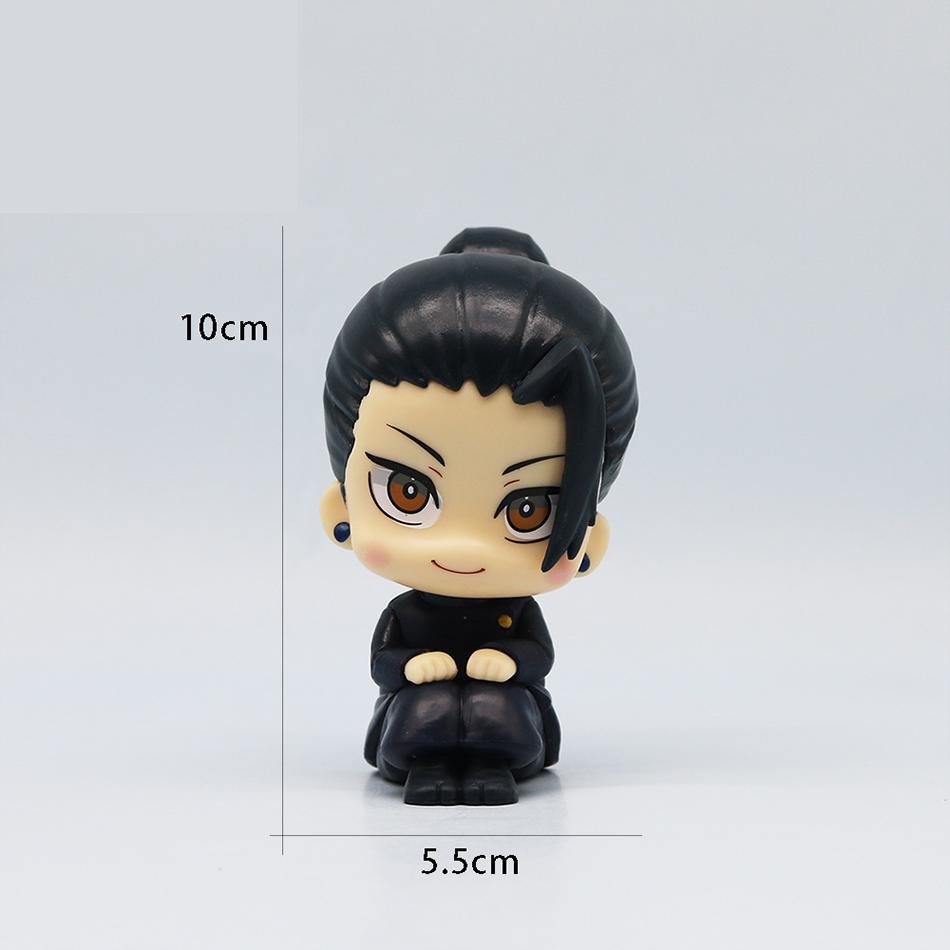 New 5Pcs/set Jujutsu Kaisen Cute Yuji Itadori Gojo Satoru Q Ver. PVC Action Figures Anime Figure Model Toys Collection Doll Gift