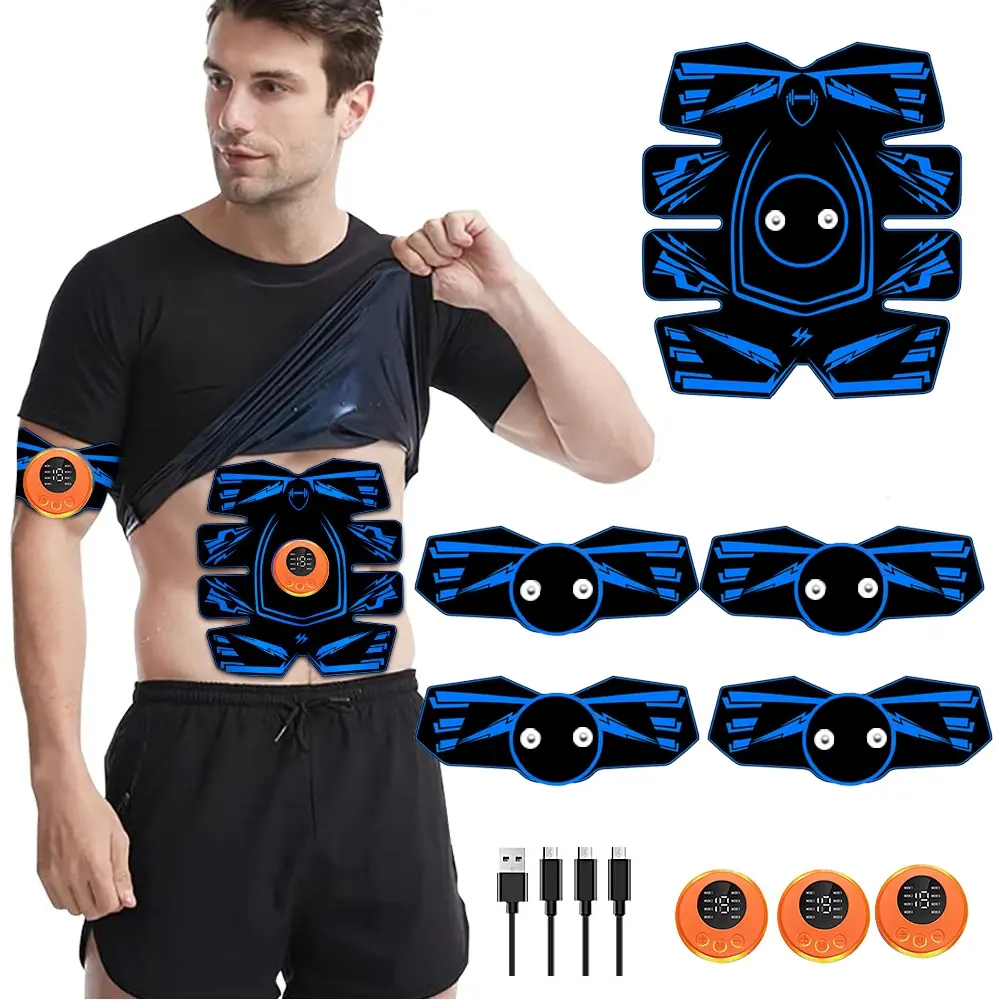Abs Stimulator, Smart Gym System Ab Trainer, Core Trainer, Ab Toning Belt, Workout Equipment for Men & Women, Home Office Fitness