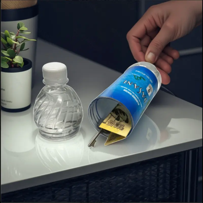 Hidden Dasani Plastic Water Bottle, Fake Money Storage Safe Bottle, Hollow Hidden Storage Container, Creative Concealed Medicine Bottle, Plastic Bottles