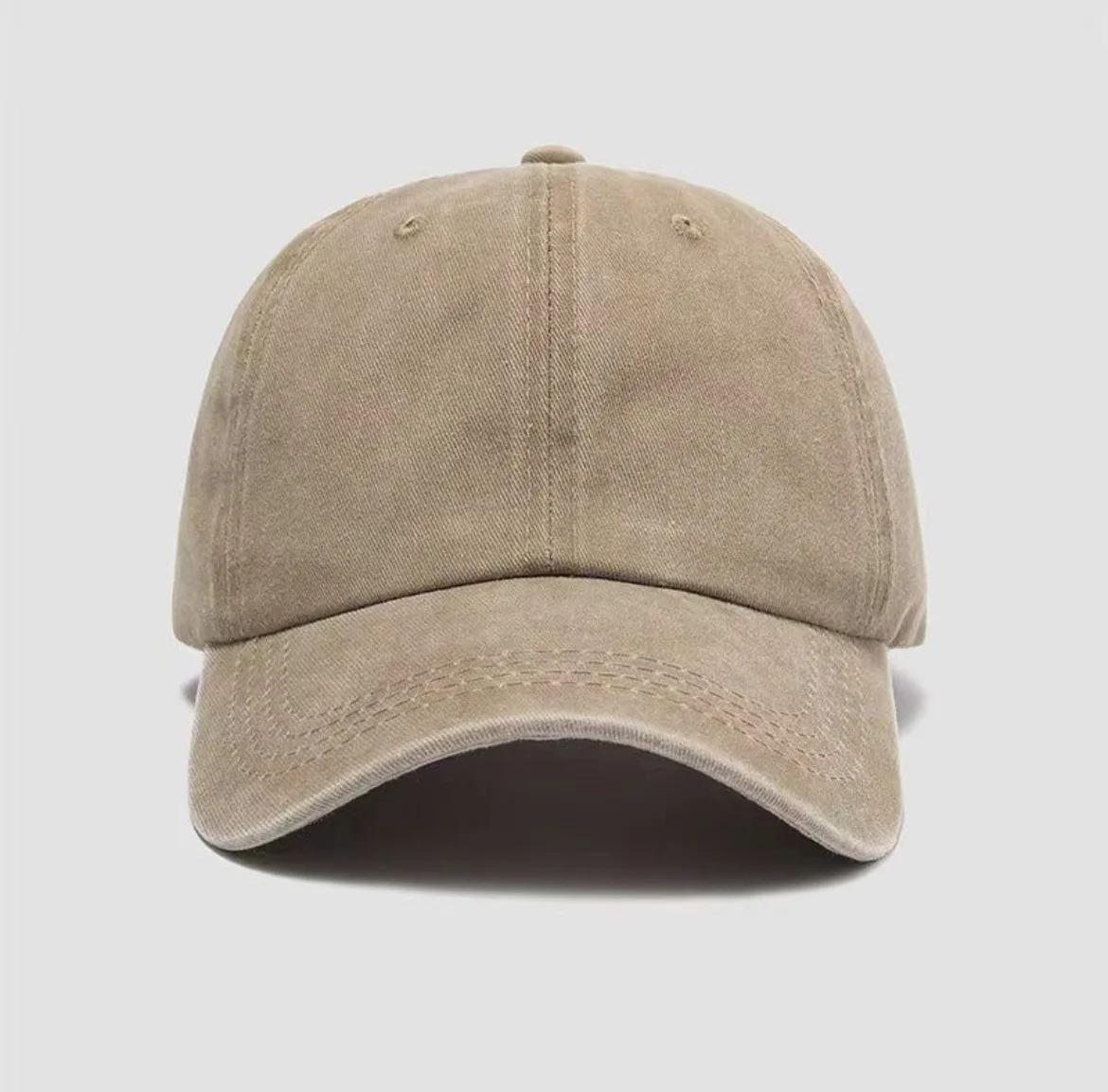 Water washed old duckbill cap, spring and summer soft top, retro curved brim, versatile casual outdoor baseball cap