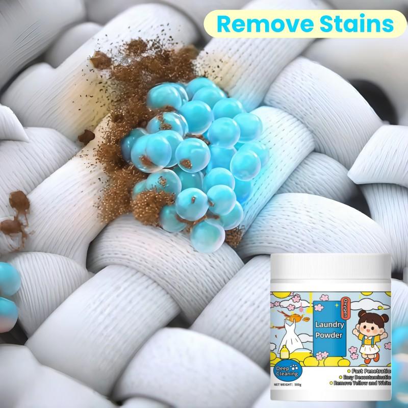 Multi-Purpose Oxygen Cleaner Deep Cleans Sneakers, Laundry, & Stains, Effective Stain Removal ,Color Brightening Formula, Effective for All Fabrics Color-Safe Laundry Booster Powder | Erases Yellowing, Wine, Grease, Makeup