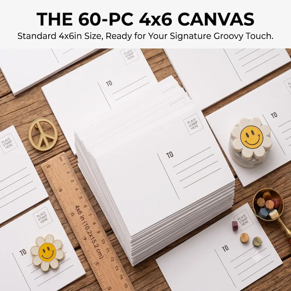 4x6 Inch Blank Postcard, 60pcs/set Postcard, DIY Printable Postcard, Office Stationery & Supplies for Home & School & Office
